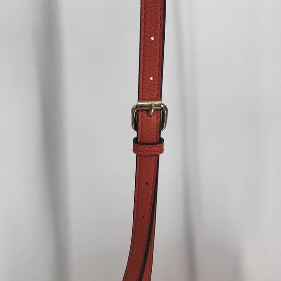 Nanette Lepore Flora Crossbody Leather Vegan Bag-Orange - Picture 7 of 8